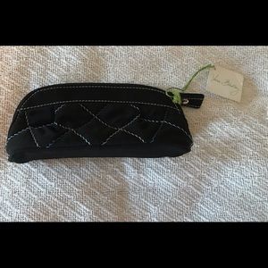 Vera Bradley Black Pleated Cosmetic bag